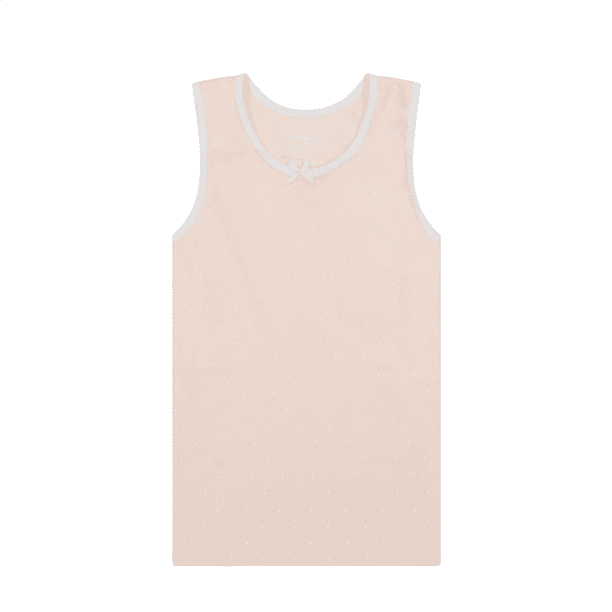 Girls White Colored Rim Cami Undershirt 4 Pack – All Navy