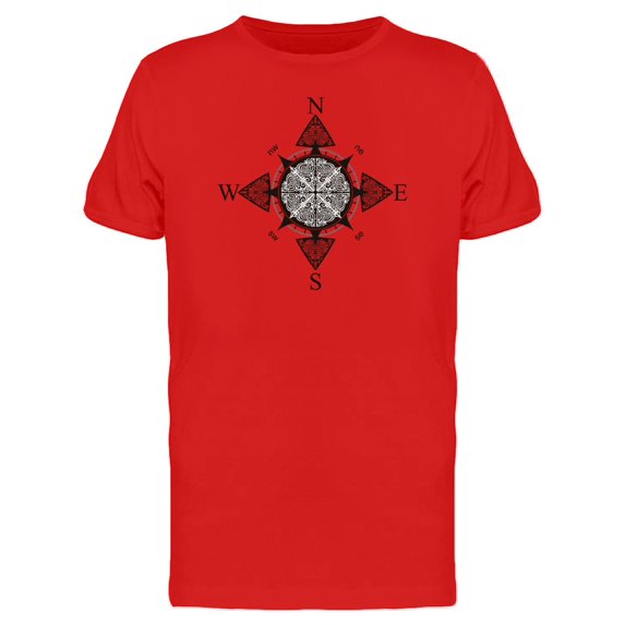 Wind Rose Ornate Tattoo Tee Men's -Image by Shutterstock