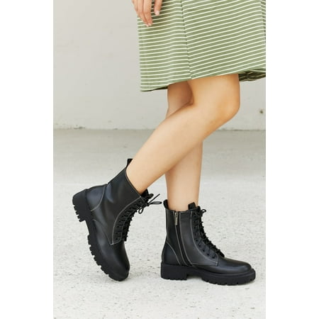 

Weeboo Set the Mood Lug Sole Combat Booties