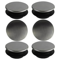 LOLIPPYY 6-Pack Stainless Steel Kitchen Sink Hole Covers with Gasket, Faucet Hole Stoppers for Home