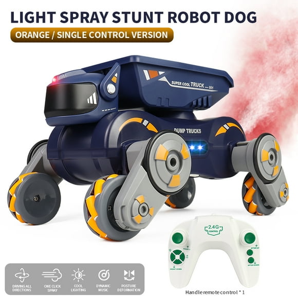 Dog RC Car Deformable Gun Turret Dumper 2.4G Spray Control Off-Road Vehicle Climbing Racing Stunt Cars Toys for Children Gift