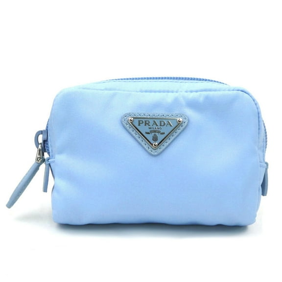 Pre-Owned Prada PRADA Pouch Bag Nylon Light Blue Women's 56344j (Good)