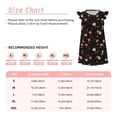 thumbnail image 3 of Vsdgher Chemises de Nuit Rouges et Blanches pour Filles, Manches Courtes à Volants, Robe de Nuit, Vêtements de Nuit, Pyjamas pour Fête Pyjama-TG, 3 of 6