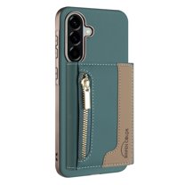 Decase Removable 2-in-1 Magnetic Wallet Case Compatible with Samsung Galaxy A26 5G,PU Leather Flip Cover with RFID Blocking,6 Card & Cash Slots,Shockproof Anti-Scratch PC TPU Back Cover,Green
