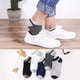 thumbnail image 5 of Calcetines cortos de verano para hombre, color negro, blanco y gris, cómodos y transpirables, para el suelo, 5 of 6