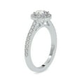 thumbnail image 2 of Meryn Jewel Women's Halo Engagement Ring - 1.4 Ct Round Cut Lab Created Diamond - 14K White Gold Over - Beautiful Prong Setting - Ideal Gift for Her - Perfect for Anniversaries and Birthdays, 2 of 5