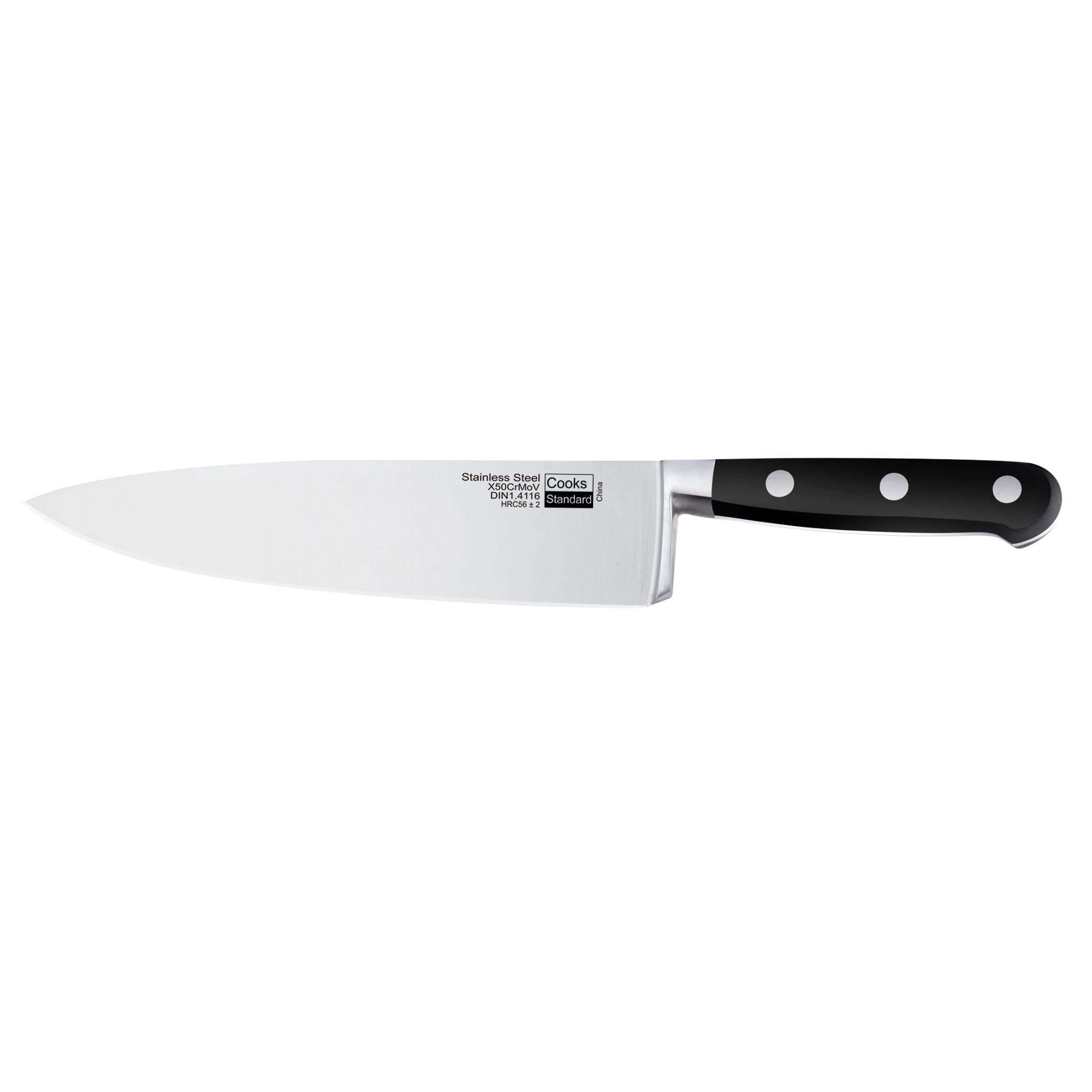 Cooks Standard Classic Cutlery  8 Inch/20cm Chef's Knife, High-Carbon Stainless Steel Serrated Blades, Ergonomic Handle, Sharp Triple Rivet