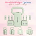 thumbnail image 6 of kisnbld Adjustable Kettlebell Set, 2 in 1 Free Weights Dumbbells & Kettlebell Set for Women with Fast Adjustment, Each 2lb 3lb 4lb 5lb Hand Weights Set for Home Gym & Outdoor Exercise Training, 6 of 8