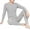 Grey, variant on 2Pcs/Set Men's Thermal Underwear Set, Microfiber Soft Fleece Lined Long Johns, Winter Warm Base Layer Top & Bottom