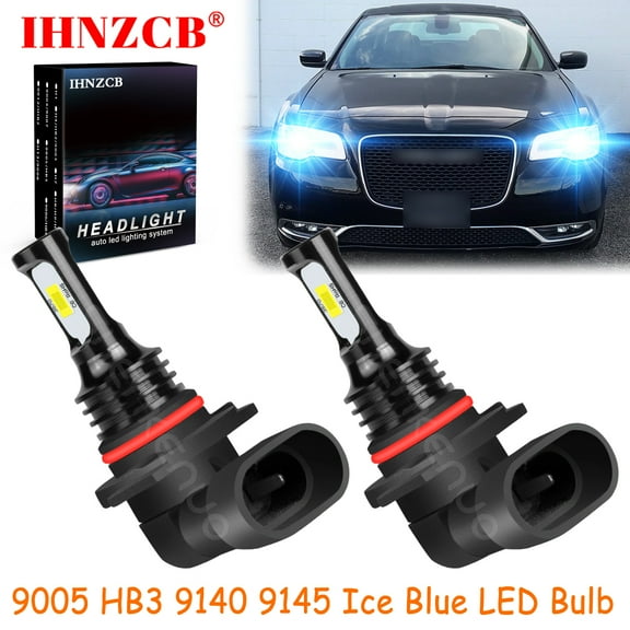 IHNZCB 9005 9140 9145 for Chrysler 300 2016-2021 Ice Blue Led Headlights Bulb High/Low Beam,HKL,Y18
