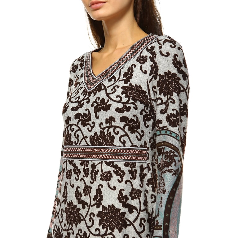 sachin and babi light blue dress White Mark Women's Naarah Embroidered Sweater Dress main image 0
