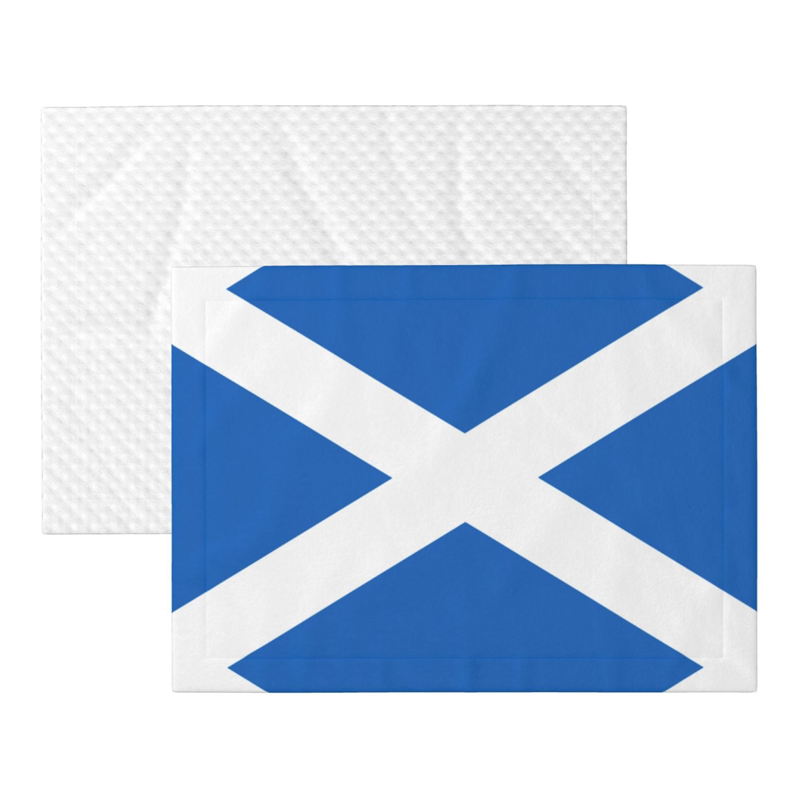 Flannel Throw Dog Blanket Scottish Flag Soft Warm Print Pet Blankets for Small Dog Cat Puppy