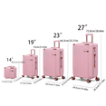 thumbnail image 5 of Valise Rigide 4 Pcs, Valise à Quatre Roues à Double Rotation à 360 °, Serrure à Mot de Passe, Valise Universelle Légère, Valise portable, 5 of 5