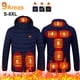 thumbnail image 2 of 9 Chaqueta calefactora, chaleco de invierno, chaquetas calefactoras eléctricas USB, chaquetas térmicas cálidas para exteriores para mujeres y hombres, ropa, chaquetas S-8XL, 2 of 5
