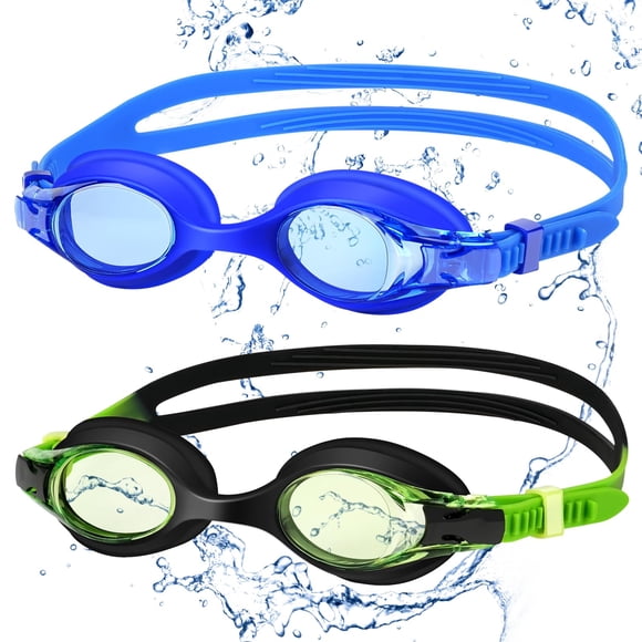 Starweh Gafas de natación para niños, paquete de 2 gafas de natación, sin fugas, antivaho, gafas para niños y niñas (de 6 a 14 años)