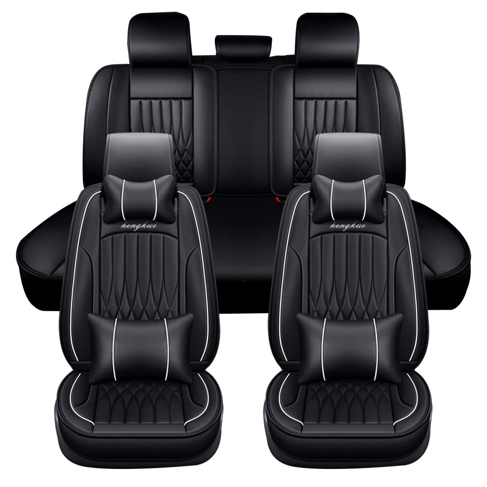 1 rear seat protector car seat protector protective car seat protective cover ECO leather black