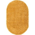 thumbnail image 1 of Unique Loom Davos Shag Soft & Cozy Area Rug 3' 3 x 5' 3 Oval Sunglow, 1 of 2
