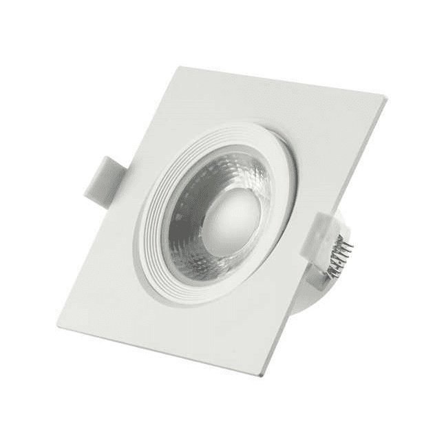 Kit 10 Spot led 5w 7w Luminaria Bivolt Direccional Cuadrado Redondo Empotrable Techo Montículo Deng Xun unisex
