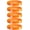 Orange, variant on 5 Pack - TYPE 1 DIABETIC INSULIN DEPENDENT Silicone Wristbands Privacy Enhanced Fun Colors