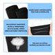 thumbnail image 3 of 6pcs Calcetines Antideslizantes Con Espinilleras Para Fútbol Belug, negro, 3 of 4