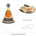 thumbnail image 5 of Big Dot of Happiness Nothin' but Net - Basketball - Cone Happy Birthday Party Hats for Kids and Adults - Set of 8 (Standard Size), 5 of 7