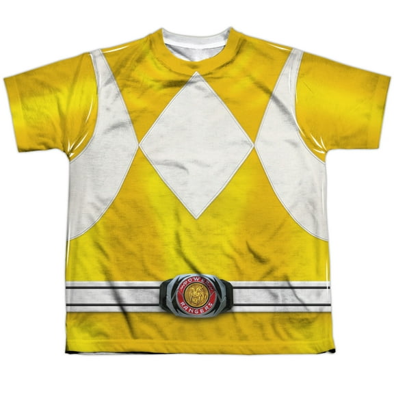 Power Rangers - Yellow Ranger - Youth Short Sleeve Shirt - Medium
