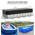 thumbnail image 5 of Agricasst Rectangular Pool Cover, 7X10FT Covers for Above Ground Pool Cover, 420D Inflatable Pool Cover Protector with Steel Rope for UV Resistant, Waterproof, Snowproof Windproof, Winter Pool Cover, 5 of 12