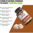 thumbnail image 3 of Ancient Bliss Lion's Mane Supplement - 120 Mushroom Capsules-  Mental Clarity, Wellness, Energy & Focus- Memory & Immune Support Supplement., 3 of 7