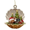 thumbnail image 2 of 1PC Christmas Stickers/Xmas Tree Hanging Pendants Decorative Exquisite Home Farmhouses Party Decor,F, 2 of 5