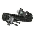 thumbnail image 3 of A2S Protection Paracord Bracelet K2-Peak - Survival Gear Kit with Embedded Compass, Fire Starter, Emergency Knife & Whistle Black / Sand Camo 9", 3 of 6