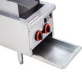 thumbnail image 4 of Hakka Brothers 14" Radiant Gas Charbroiler Commercial Gas Grill 2 Burners, 40,000 BTU, ETL Certified, 4 of 7