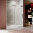 thumbnail image 7 of UKS04-50-55 Inch x 80 Inch Sliding Frameless Shower Door, 3/8" Tempered Glass with Easy-Cleaning Coating, Stainless Steel Rollers & SGCC-Certified Stability, 7 of 7