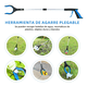 thumbnail image 3 of Recogedor De Basura Plegable Con Bastón Herramienta Belug, Azul y negro, 3 of 5