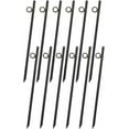 thumbnail image 2 of 12pcs Rebar Stake with loop Grip 3/8x 18 Inch Steel Durable Heavy Duty Tent Canopy Ground Stakes with Angled Ends and 1 Inch Loops for Campsites and Canopies, 2 of 14