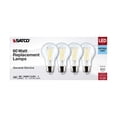 thumbnail image 3 of 4Pk - 8W A19 LED Clear Natural Light 5000K Medium Base 120v - 60W equiv, 3 of 7