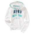 thumbnail image 1 of Sudadera Aeropostale New York FZ Con Capucha Para Mujer Color Blanco Extragrande, 1 of 2