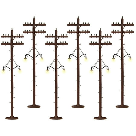 Lionel 6-37995 Scale Telephone Poles - Lighted