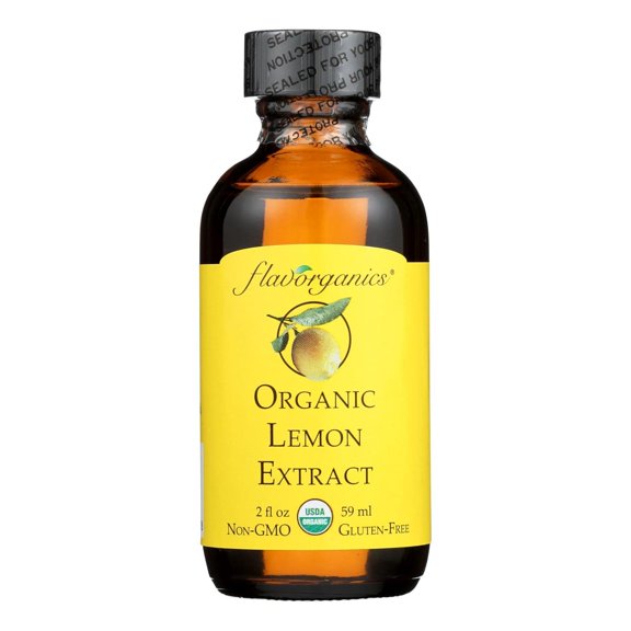 Organic Lemon Extract, 2 Fluid Ounces (Kosher)