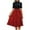 Red, variant on Fashion Women's Bandage Printing Dresses Elegant Casual Comfortable All Occasio Button Waist Dress Blouses For Women Dressy Dasual Business Casual