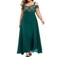 thumbnail image 1 of Minnieouse Vestido largo bohemio para mujer, vestido veraniego plisado elegante con estampado estético, ropa de moda para vacaciones en la playa y la noche Vestidos Verde XXL Minnieouse AP011134-09, 1 of 5