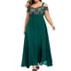 thumbnail image 1 of Minnieouse Vestido largo bohemio para mujer, vestido veraniego plisado elegante con estampado estético, ropa de moda para vacaciones en la playa y la noche Vestidos Verde XXL Minnieouse AP011134-09, 1 of 5