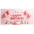 thumbnail image 2 of Cute Dog Themed Happy Birthday Banner with Balloons Cakes and Gifts Backdrop Party Decors for Pet Themed Party Birthday Celebrations Photography Props, 2 of 8