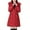 Red, variant on Women's Long Winter Coat, Thermal Lined Quilted Jacket, Windproof Parka with Hood, Warm Puffer Coat, Mid-Length Winter Jacket, Cold Weather Outerwear, Elegant Winter Parka Black
