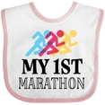 thumbnail image 3 of Inktastic My 1st Marathon Race Boys or Girls Baby Bib, 3 of 4