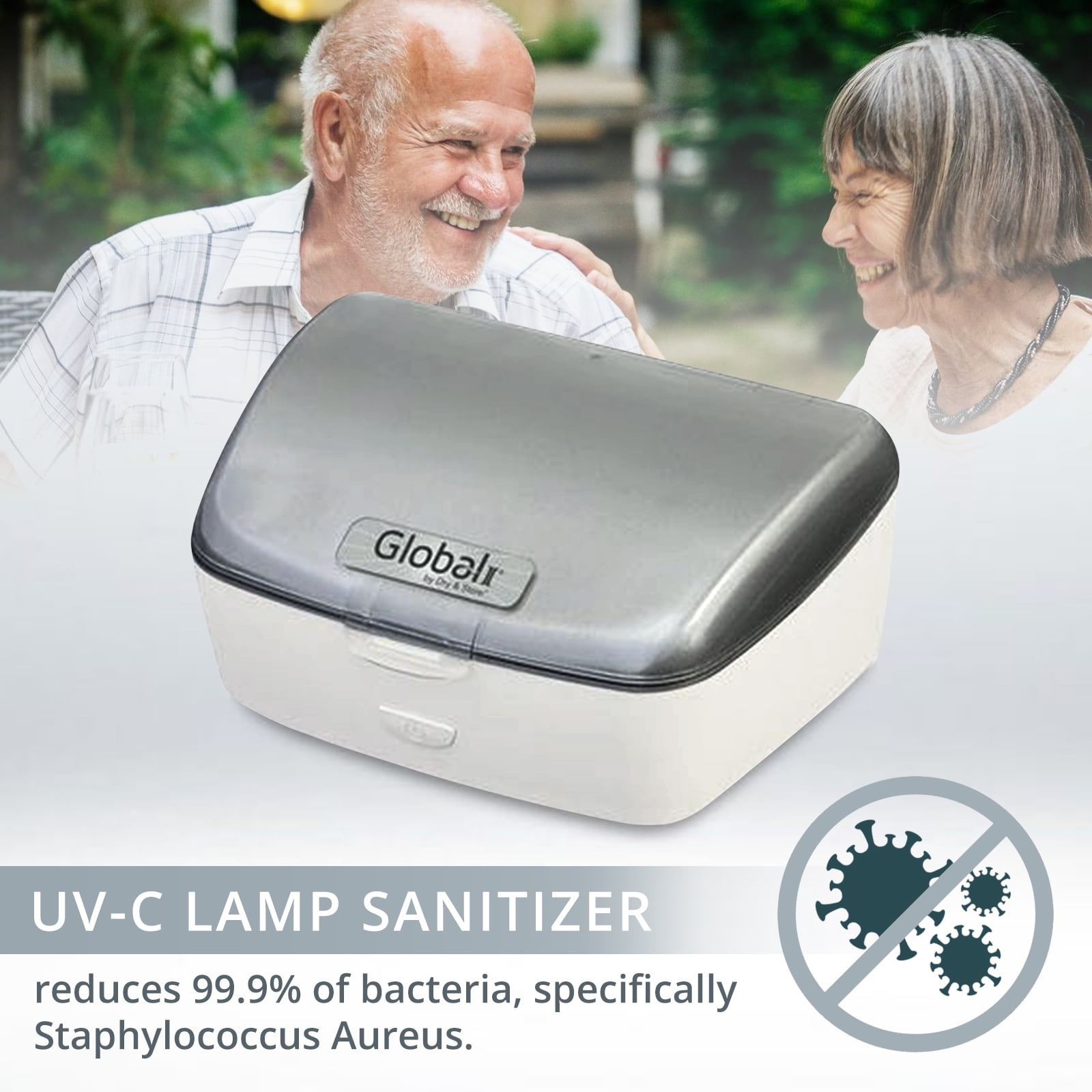 Global II by Dry & Store Electric Hearing Aid Dehumidifier with UV-C Lamp