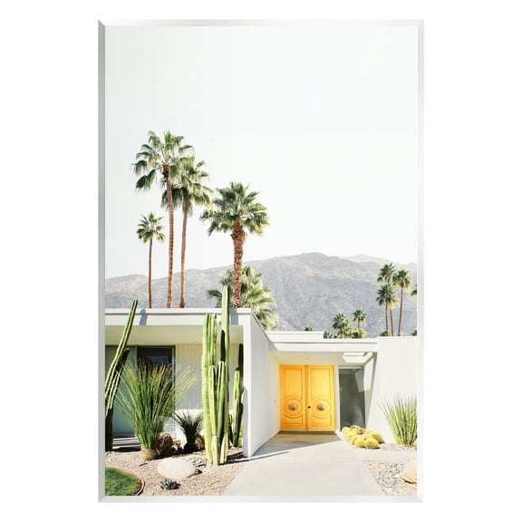 Stupell Industries Palm Springs House Photography Botanical & Floral Photography Unframed Art Print Wall Art, 10 x 15
