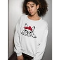 thumbnail image 2 of Cute French Bulldog Laying Sweatshirt Women -SPIdeals Designs, Female x-Large, 2 of 4