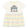 thumbnail image 3 of Inktastic Mamaw Loves Me Grandchild Girls Baby Dress, 3 of 5