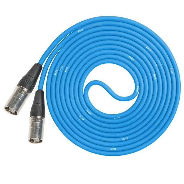 LyxPro Câble CAT6 Éthercon Blindé - Mâle à Mâle, 250 Pieds, Bleu