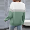 thumbnail image 4 of Kcodviy Chandail Graphique pour Femmes Imprimé Vêtements de Sport pour Femmes Chandail à Col Rond Coupe Ajustée Chandail à Enfiler Hauts Veste Athlétique avec Capuchon Décontracté Manches Longues Entraînement Haut Décontracté Chemises Ample Bl, 4 of 5